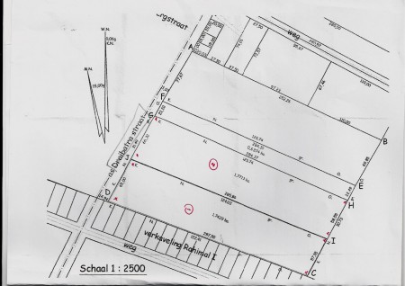 perceel ligt aan de draibatrastraat